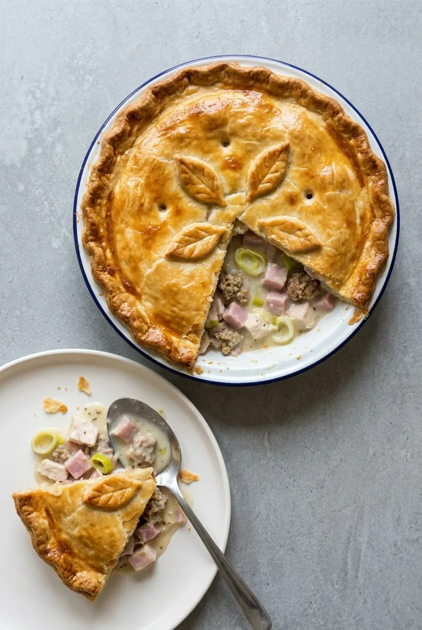 Hairy Bikers Turkey and Ham Pie